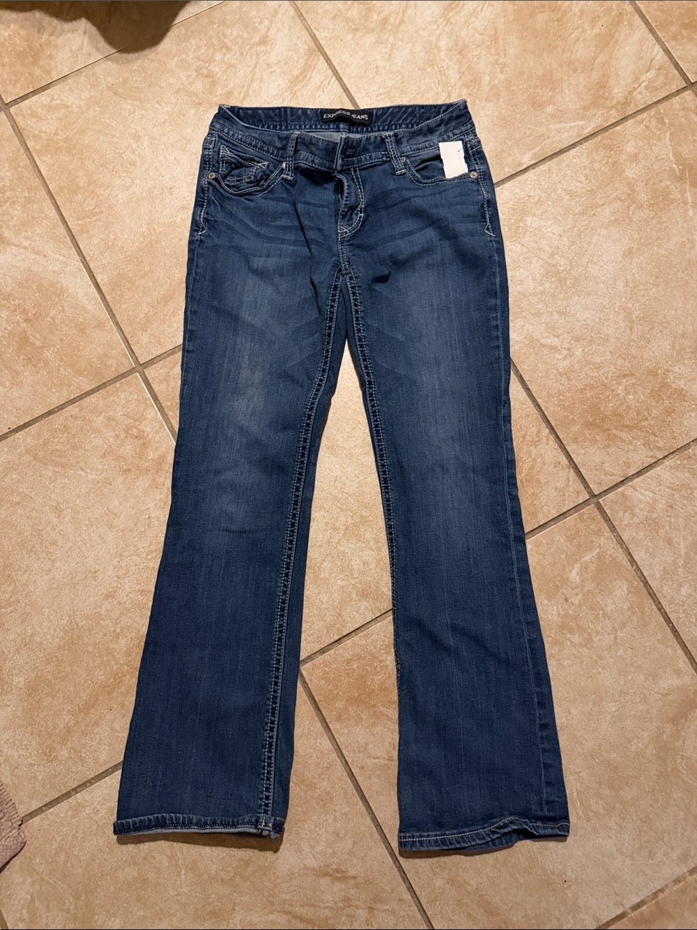 Express Women's Dark Indigo Bootcut Jeans